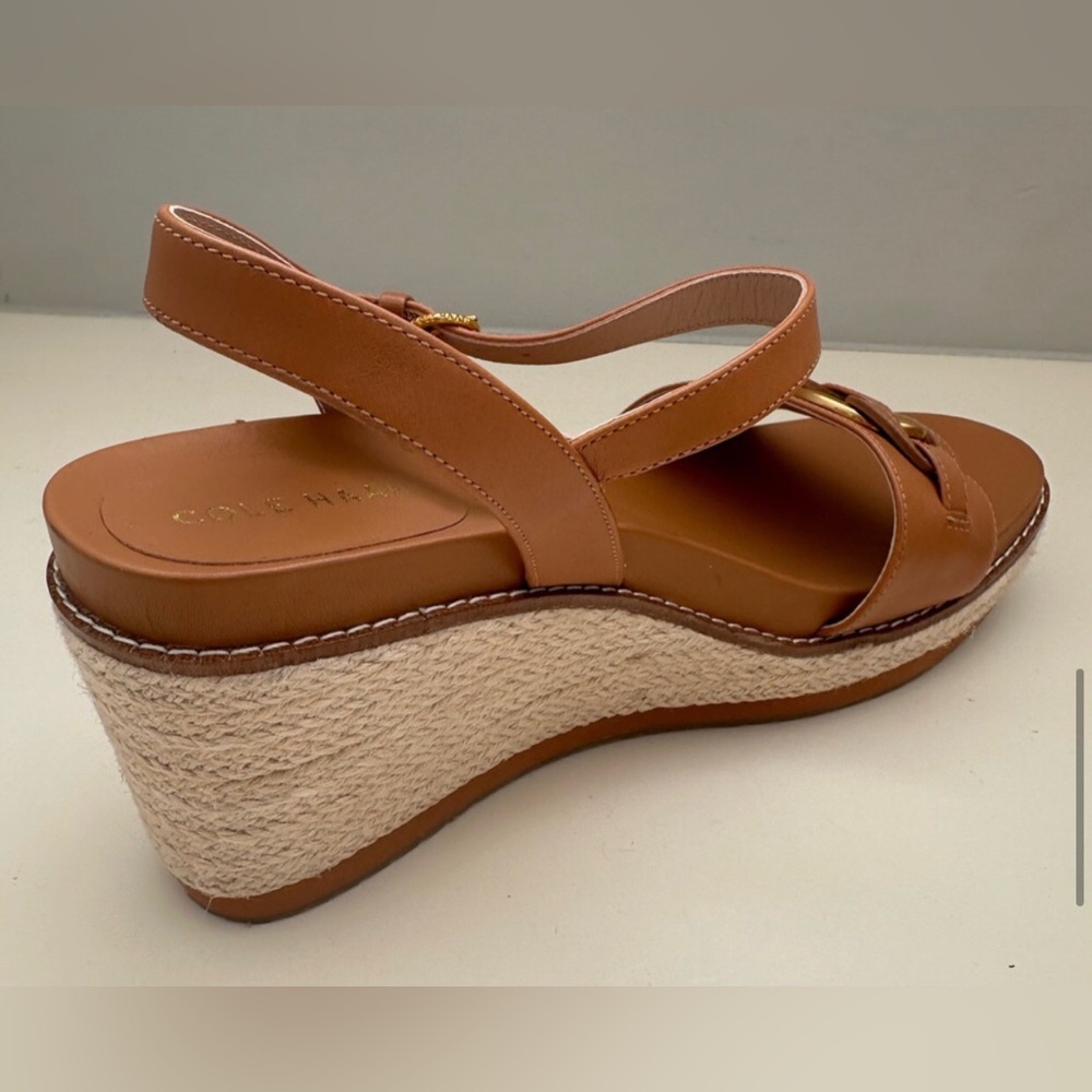 Cole Haan Cloudfeel Espadrille Link Wedge Sandal - Pecan 💞 - Picture 8 of 13